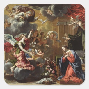 Die Ankündigung, 1651-52 Quadratischer Aufkleber