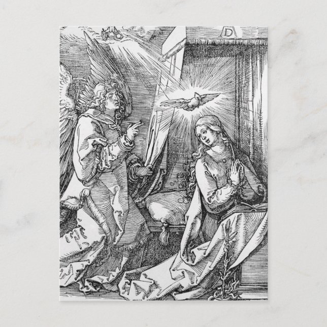 Die Ankündigung aus der "kleinen Leidenschaft" Postkarte (Vorderseite)