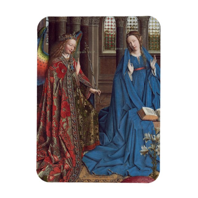 Die Ankündigung, c. 1434-36 (Öl auf Leinwand) Magnet (Vertikal)