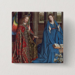 Die Ankündigung, C. 1434 - 6 (Öl auf Leinwand) Button
