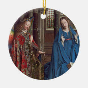 Die Ankündigung, C. 1434 - 6 (Öl auf Leinwand) Keramik Ornament