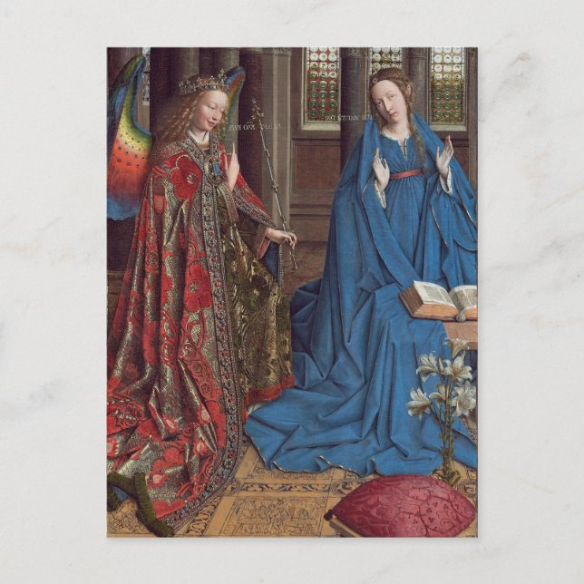 Die Ankündigung, C. 1434 - 6 (Öl auf Leinwand) Postkarte (Vorderseite)