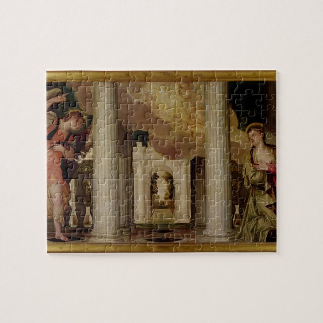 Die Ankündigung, c.1551-53 (Öl auf Leinwand) (Horizontal)