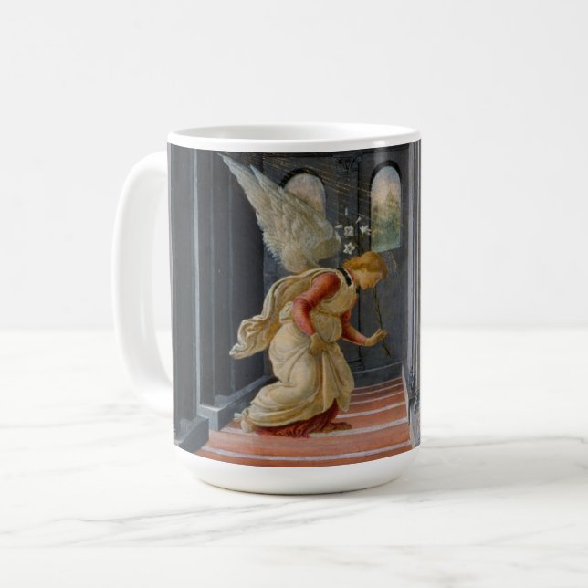 Die Ankündigung, circa 1485 Kaffeetasse (Vorderseite Links)