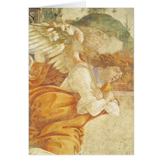 Die Ankündigung, Detail des Erzengels (Vorne)