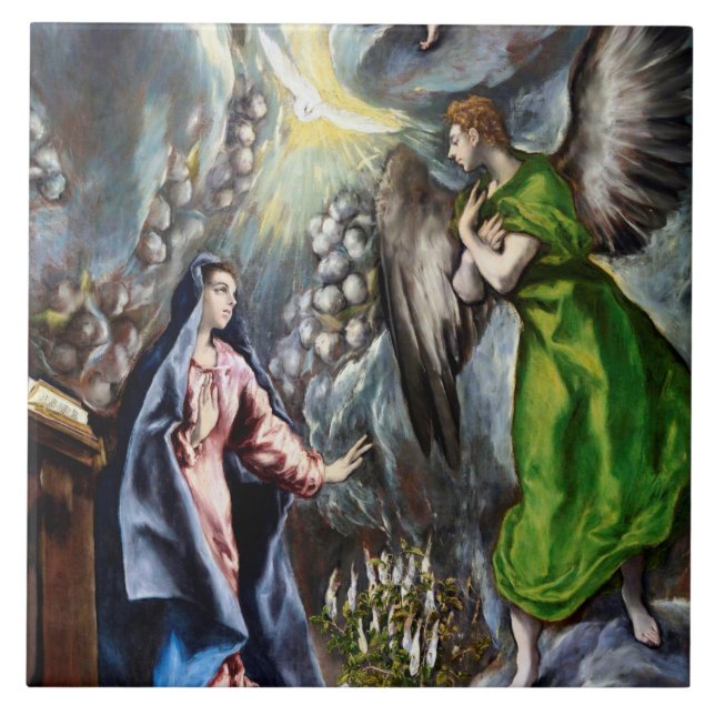 Die Ankündigung El Greco Fliese (Vorderseite)