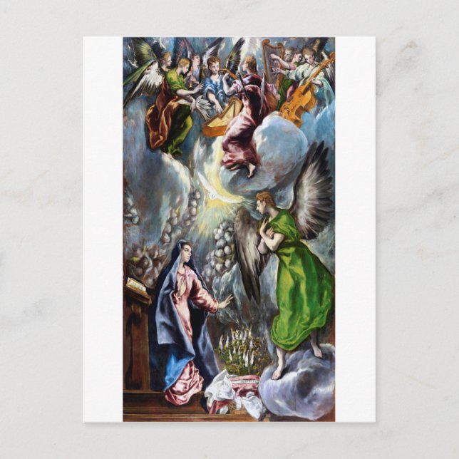 Die Ankündigung El Greco Postkarte (Vorderseite)