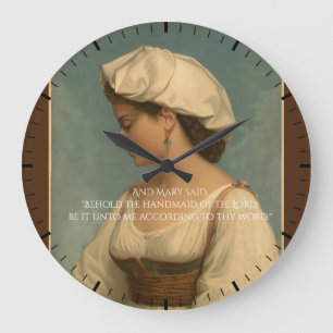 Die Ankündigung Große Wanduhr