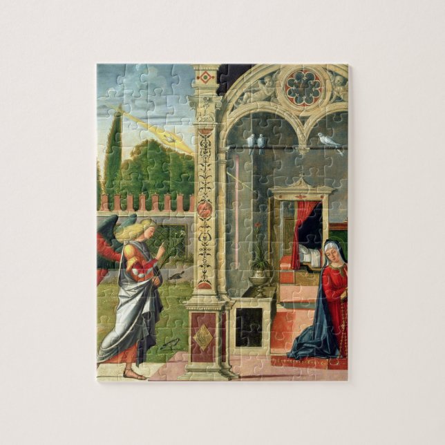 Die Ankündigung (Öl auf Platte) 2 (Vertikal)