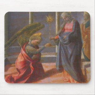 Die Ankündigung (Predella des Barbadori Altarp Mousepad