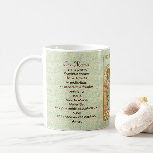 Die Ankündigung (RLS 04) mit Gebeten Kaffeetasse (Mit Donut)