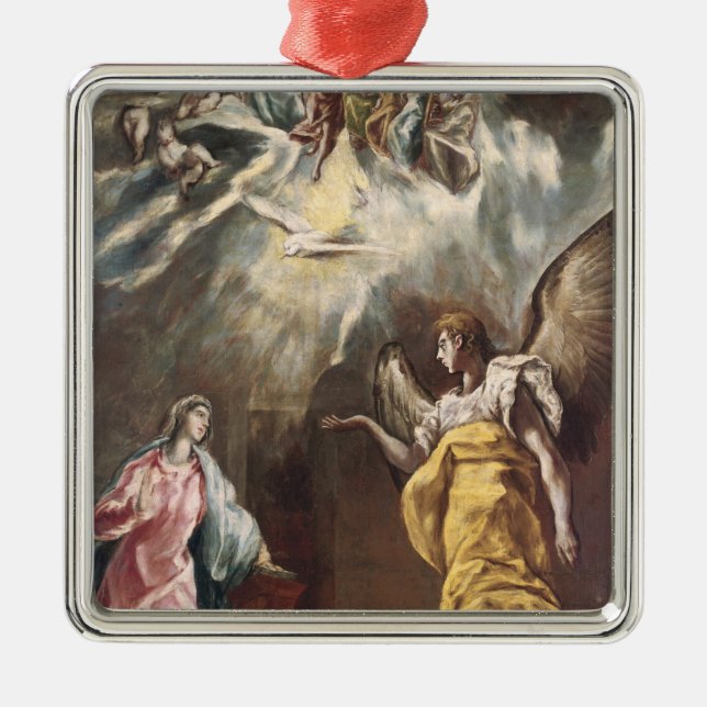 Die Ankündigung Silbernes Ornament (Vorne)