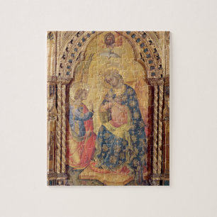 Die Ankündigung (Teil polyptych) (Öl auf Platte