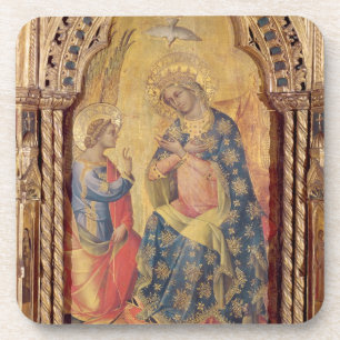 Die Ankündigung (Teil polyptych) (Öl auf Platte Untersetzer