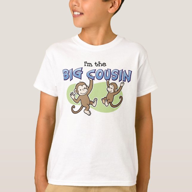 Die Ankündigung von Big Cousin Monkey T-Shirt (Vorderseite)