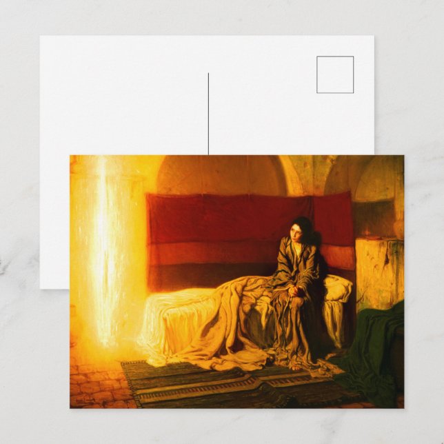 Die Ankündigung von Henry Ossawa Tanner Postkarte (Vorne/Hinten)
