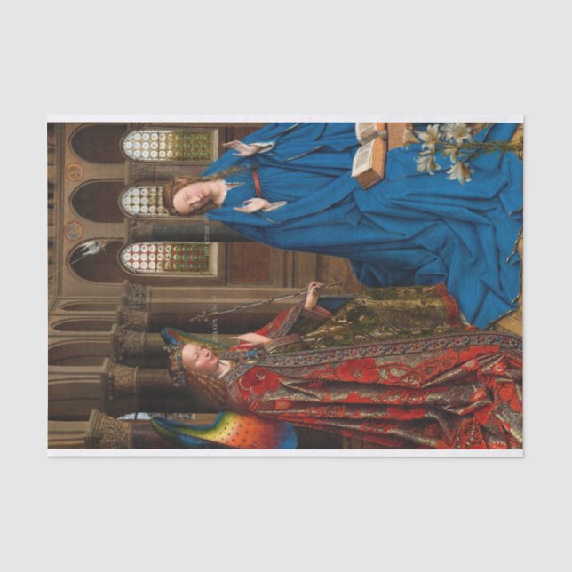 Die Ankündigung von Jan van Eyck Seidenpapier (Vorderseite)