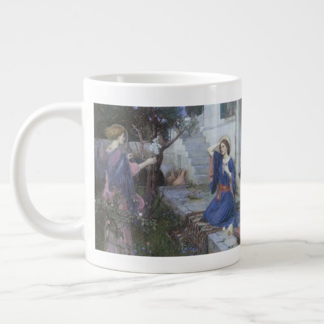 Die Ankündigung von John William Waterhouse Jumbo-Tasse (Links)