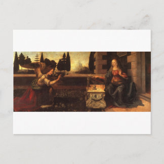 Die Ankündigung von Leonardo Da Vinci c. 1472-1475 Postkarte