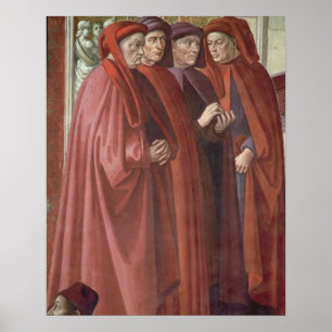Die Ankündigung zu St. Zacharias (Fresko) (Detail Poster