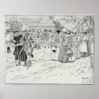 Die Ankunft der jungen Frauen in Jamestown