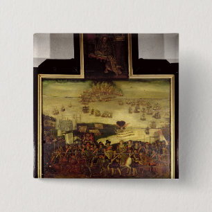 Die Ankunft der Königin Elizabeth I am Tilbury Button
