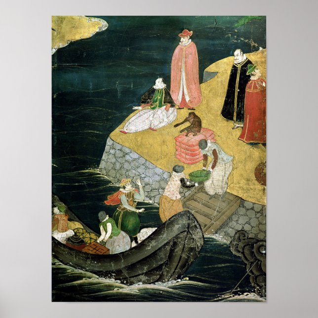 Die Ankunft der Portugiesen in Japan 3 Poster (Vorne)