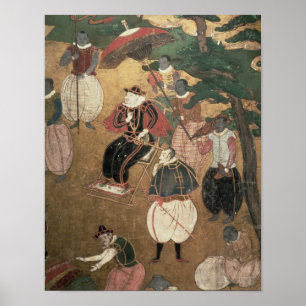 Die Ankunft der Portugiesen in Japan Poster