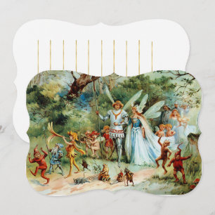 Die Ankunft des Königs und der Königin der Fairies Karte