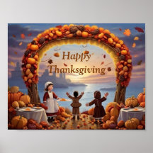 Die Ankunft des Thaksgiving Poster