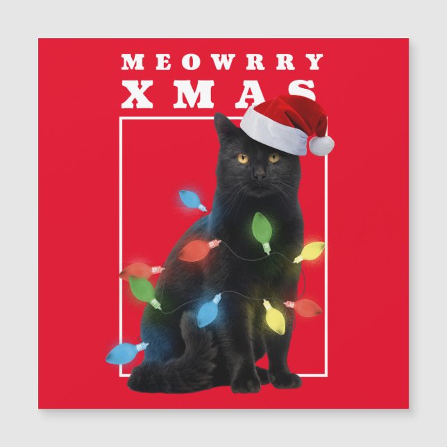 DIE ANKUNFT DES WEIHNACHTSMANNES MAGNETKARTE (Vorderseite)