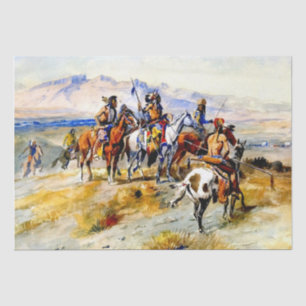 „Die Ankunft des weißen Mannes“ von Charles M. Rus Seidenpapier