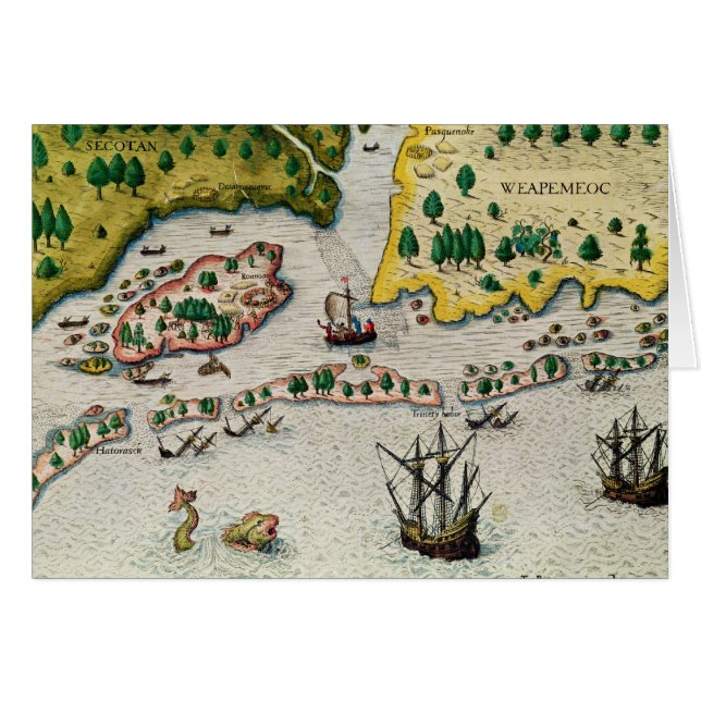 Die Ankunft Englisch in Virginia (Vorderseite (Horizontal))