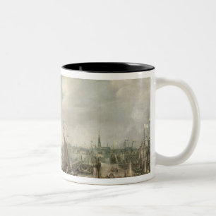 Die Ankunft von Fredrick V bei Vlissingen im Jahre Zweifarbige Tasse