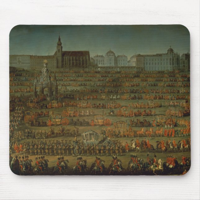 Die Ankunft von Isabella von Parma Mousepad (Vorne)