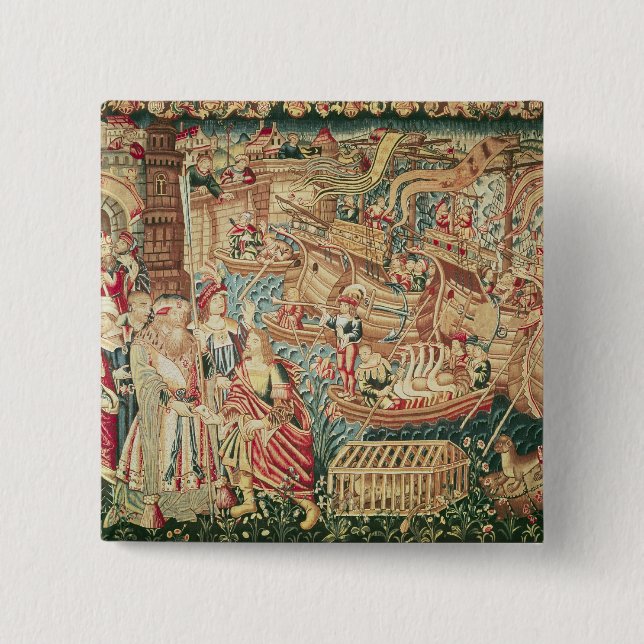 Die Ankunft von Vasco da Gama in Kalkutta Button (Vorderseite)