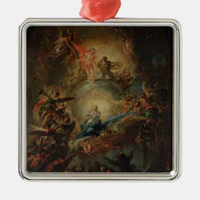 Die Annahme, c.1695 Silbernes Ornament (Vorne)
