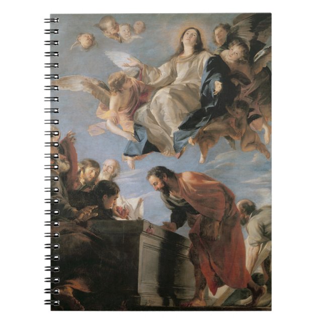 Die Annahme der Jungfrau, 1673 (Öl auf Leinwand) Notizblock (Vorderseite)