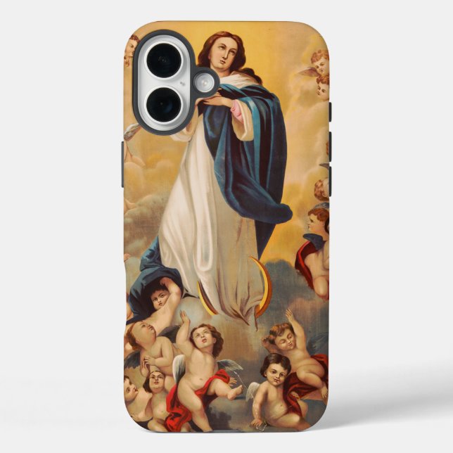 Die Annahme der Jungfrau Mary iPhone 16 Plus Hülle (Rückseite)