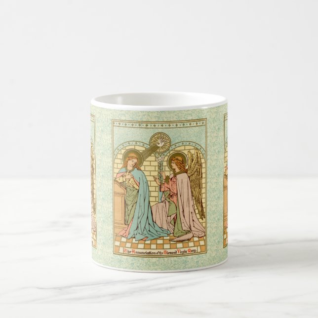 Die Annunziation (RLS 04) hat sich verdreifacht Kaffeetasse (Mittel)