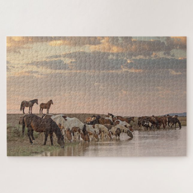 "Die Ansammlung" Jigsaw-Puzzle (Horizontal)
