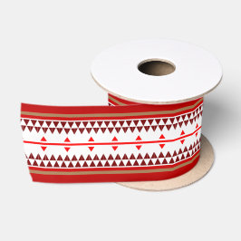 Die Ansammlung (rot) Satinband