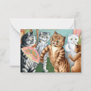 Die Ansammlung von Louis Wain Mitteilungskarte