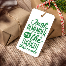 DIE ANSICHT, DASS FALSCHE CHRISTMAS GREEN ZÄHLT GESCHENKANHÄNGER