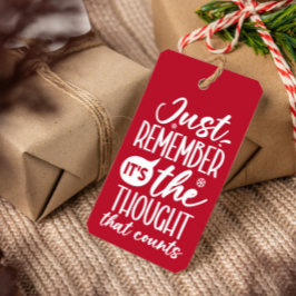 DIE ANSICHT, DASS FRONY CHRISTMAS ROT ZÄHLT GESCHENKANHÄNGER