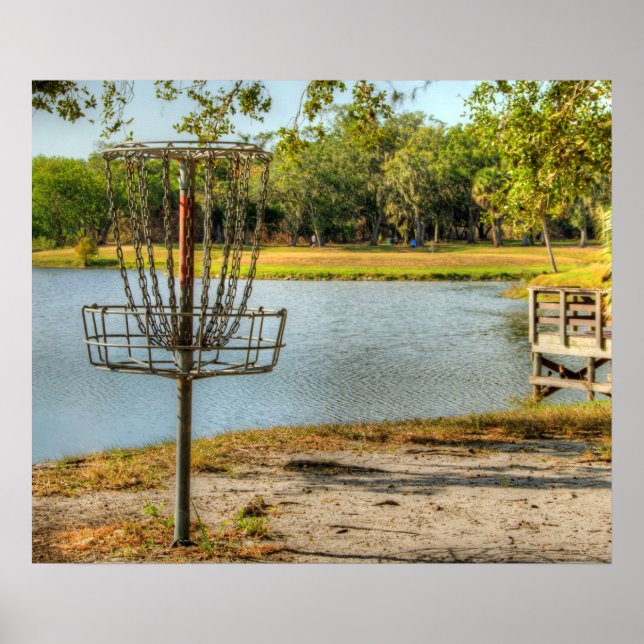 Die Ansicht eines Festplattengolfers Poster (Vorne)