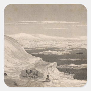 Die Antarktis 2 Quadratischer Aufkleber