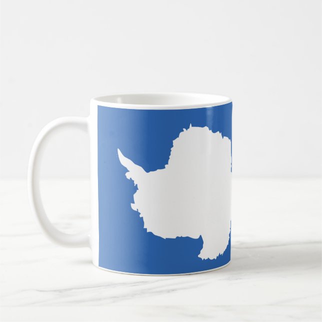 Die Antarktis-Flagge Kaffeetasse (Links)