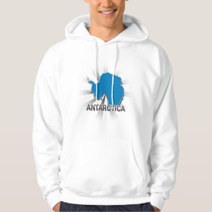 Die Antarktis-Flaggen-Karte 2,0 Hoodie