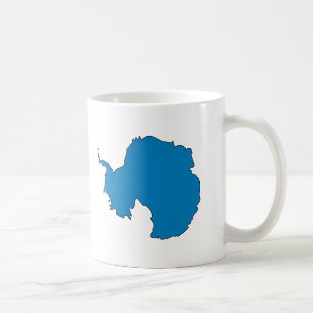 Die Antarktis-Flaggenkarte Kaffeetasse (Rechts)
